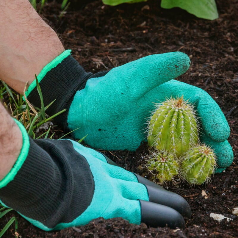 Greenhouse strapabíró kerti kesztyű szett 4 karommal, ásáshoz, kerti munkálatokhoz (BBM) (1)