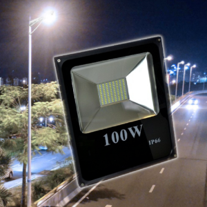 Nagyteljesítményű kültéri 100W LED reflektor - víz, por-, és ütésálló - hideg fehér (FX) (BBD) (BBV) - Image 2