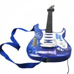 Rock’n’Roll gitár mikrofon+állvány erősítő készlet – kék 14