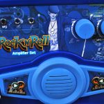 Rock’n’Roll gitár mikrofon+állvány erősítő készlet – kék 6