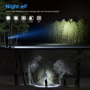 T6 strapabíró és vízálló akkus cree led zoom kézi lámpa - kerékpárra is rögzíthető (BBL) - Image 4