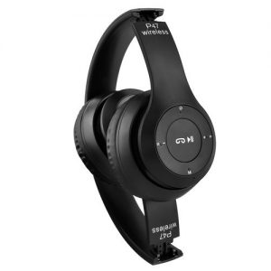 P47 Bluetooth-os akkus  fejhallgató headset MP3 lejátszó - fekete (BBV) - Image 6