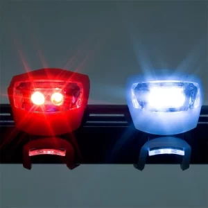 2 db-os LED-es kerékpár lámpa szett szilikon borítással (BBL) (BBV) - Image 4