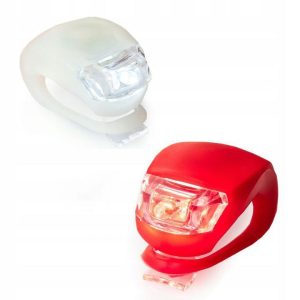 2 db-os LED-es kerékpár lámpa szett szilikon borítással (BBL) (BBV) - Image 11