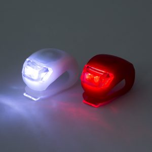 2 db-os LED-es kerékpár lámpa szett szilikon borítással (BBL) (BBV) - Image 8