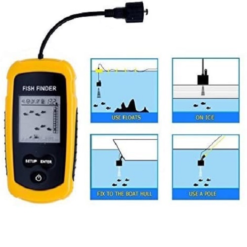 Fish Finder LCD kijelzős hordozható halradar (THM) (BBL) (8)