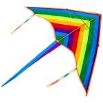 Színes, háromszög alakú papírsárkány eresztő zsinórral 5