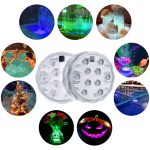 Távirányítós, vízálló RGB LED lámpa 15