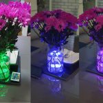 Távirányítós, vízálló RGB LED lámpa 5
