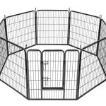 Fém kennel – tető nélküli állat ketrec – 2,56 cm² (BB9041) (2)