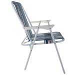 Összehajtható kemping szék vidám, csíkos szövettel (BB10045) (3)