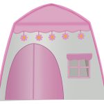 Rózsaszín játszósátor dekor égősorral kül- és beltérre (BB17489) (2)