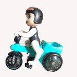Egykerekező motoros kaszkadőr figura zenével és fényhatásokkal (1)