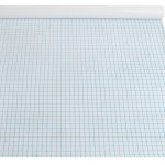 Öntapadós, fehér, négyzetrácsos tábla filcekkel és szivaccsal (BB8489) (2)