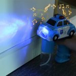 Rendőr autó formájú buborék fújó pisztoly zenével és fényhatásokkal (6)