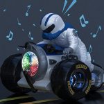 Zenélő és világító cross motoros kaszkadőr figura (1)