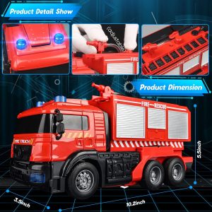 Távirányítós Transformers tűzoltóautó LED fényekkel és működő vízágyúval (BBJ) - Image 2