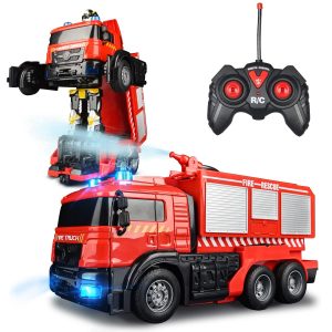 Távirányítós Transformers tűzoltóautó LED fényekkel és működő vízágyúval (BBJ) - Image 1