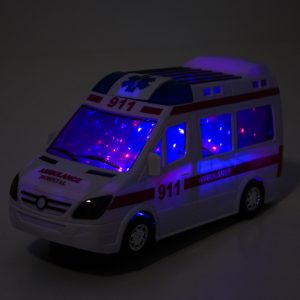 LED-es szirénázó játék mentőautó - tolat, kanyarodik, fékez (BBJ) - Image 2