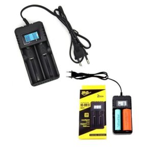 Dupla akkumulátor töltő digitális kijelzővel, 2.4A töltőáram - HD-8991B (BBV) - Image 1