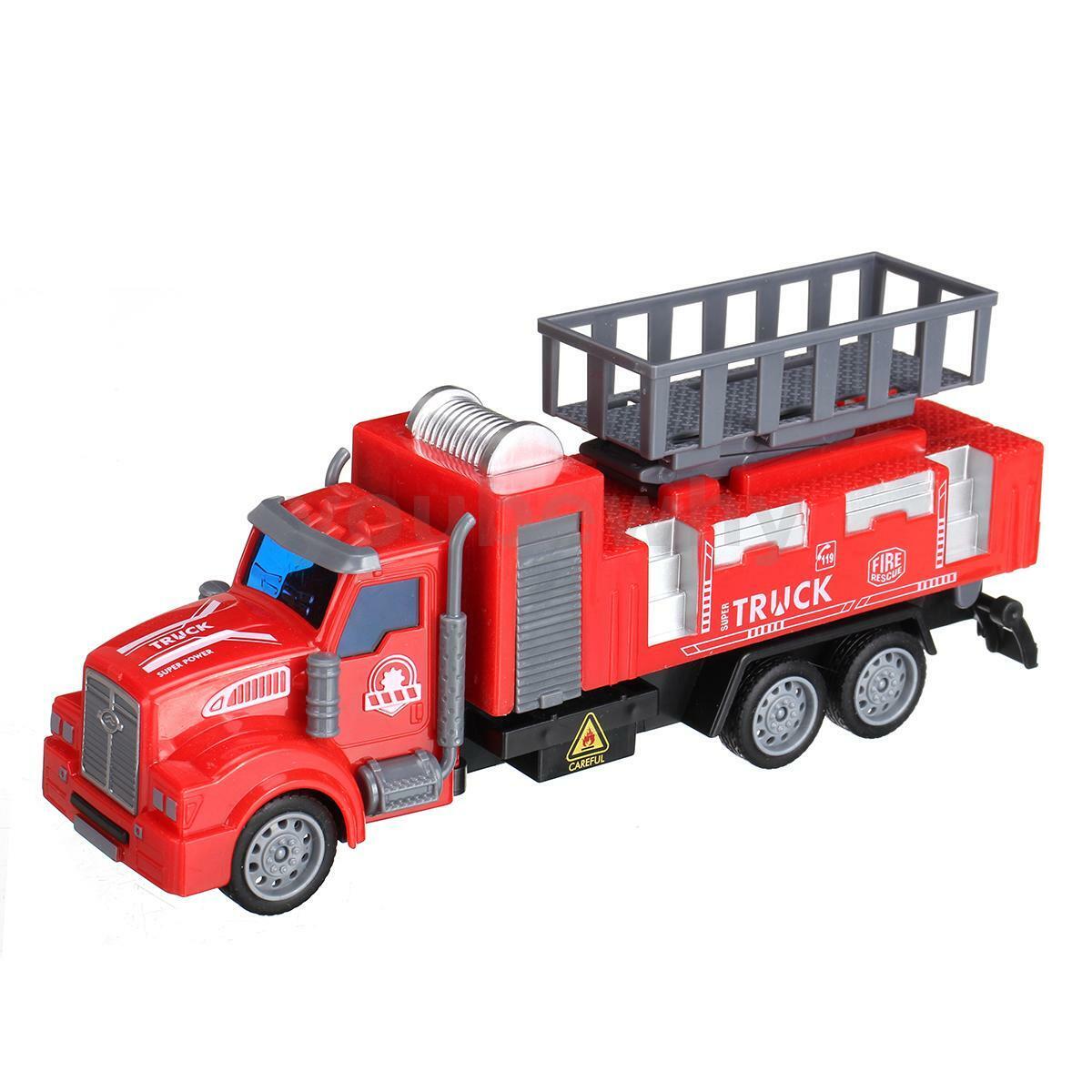 Emelőkosaras tűzoltóautó távirányítóval és fényhatásokkal (BBJ)4 6