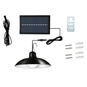 Időjárásálló, napelemes függőlámpa - energiatarékos, felakasztható kültéri világítás - 90W (BBL)(BBV) - Image 7