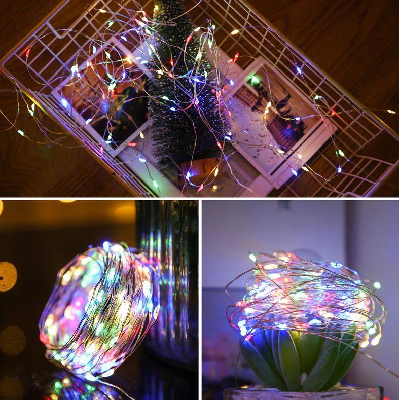 300 LED-es karácsonyi fényfüzér távirányítóval – 8 világítási móddal, színes (BB-17243) (1)
