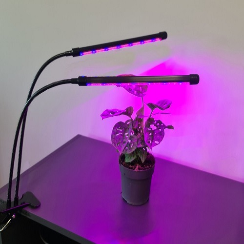 Flexibilis csíptethető-, és állítható 2 karos LED növénynevelő lámpa – 3 világítási móddal, 9 állítható fényerősséggel (BB-19241) (5)