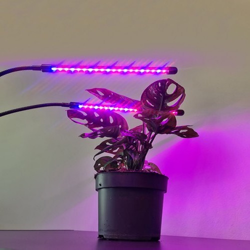 Flexibilis csíptethető-, és állítható 2 karos LED növénynevelő lámpa – 3 világítási móddal, 9 állítható fényerősséggel (BB-19241) (6)