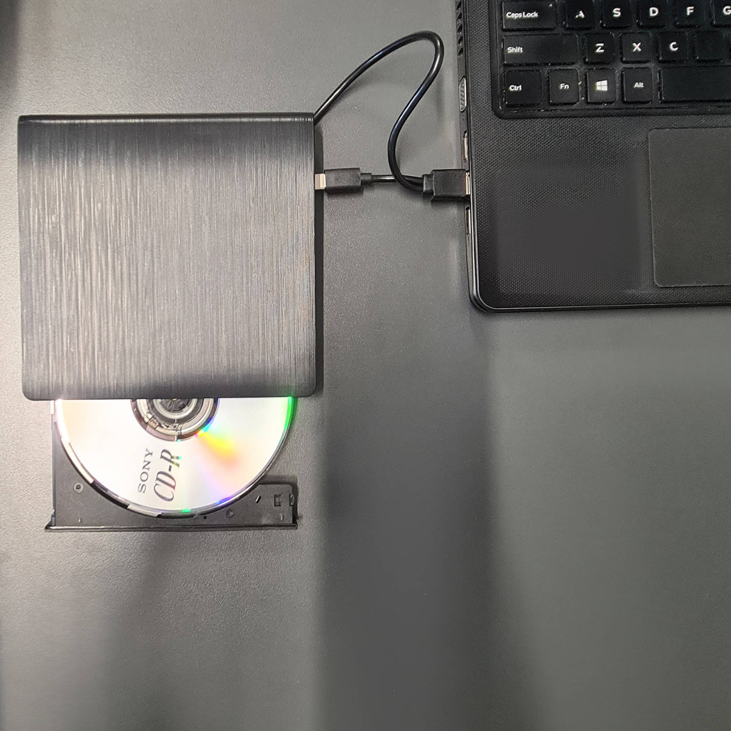 Hordozható USB-s külső meghajtó CD-, és DVD olvasó, CD író (BB-19377) (6)