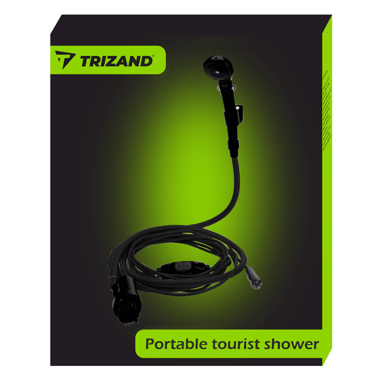 Praktikus, hordozható kemping zuhany akasztóval – 12V (BB-8877) (4)