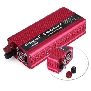 Feszültségátalakító inverter autókhoz és napelemekhez túlterhelés elleni védelemmel – 2000W (BBV) - Image 2