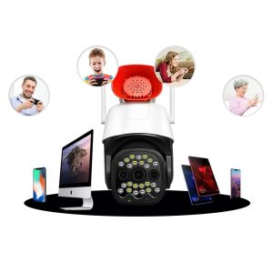 V380 WIFI IP okos biztonsági kamera szirénával, mikrofonnal és hangszóróval - kétirányú kommunikációt tesz lehetővé - Android/IOS kompatibilis (BBV) - Image 4
