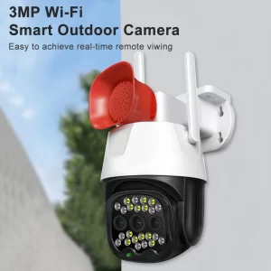 V380 WIFI IP okos biztonsági kamera szirénával, mikrofonnal és hangszóróval - kétirányú kommunikációt tesz lehetővé - Android/IOS kompatibilis (BBV) - Image 6