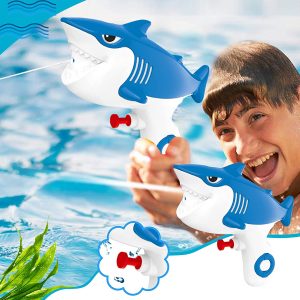 Cápa alakú vízipisztoly gyerekeknek úszószemüveggel - kék (BBJ) - Image 2