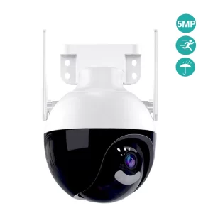 4k ultra HD WIFI IP térfigyelő kamera - 360°-ban forgatható, IP66 időjárásálló - 5x zoom, humán detektor (BBV) - Image 3