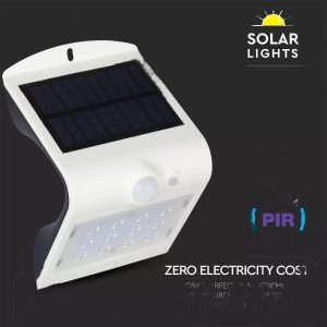 Modern, mozgásérzékelős, IPX5 időjárásálló napelemes lámpa - fehér - 40W (BBV) - Image 5
