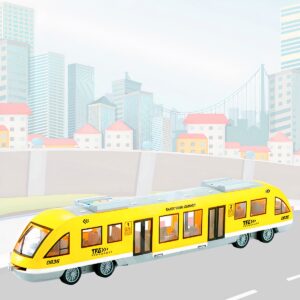43 cm hosszú lendkerekes játék vonat élethű hanghatásokkal, nyitható ajtókkal és világító utastérrel (BBMJ) (BBJ) - Image 2
