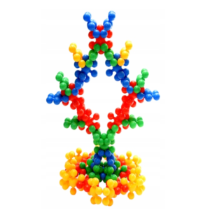 Virág alakú minden irányból könnyen összekapcsolható műanyag kirakókockák gyerekeknek - oktató és tanuló puzzle játék (BBLPJ) (BBMJ) - Image 8