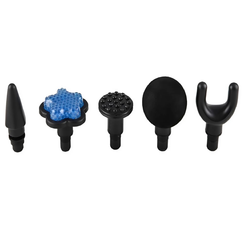 Intenzív kézi akkumulátoros izommasszírozó – 8 sebességfokozat és 5 darab masszázsfejjel a fájdalom enyhítésére 2