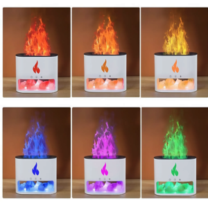 Kristály sókő és lánghatású esszenciális olaj diffúzor – 250 ml USB tápellátású csendes cool mist párásító relaxációhoz KP-023 (THM) - Image 9