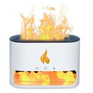 Kristály sókő és lánghatású esszenciális olaj diffúzor – 250 ml USB tápellátású csendes cool mist párásító relaxációhoz KP-023 (THM) - Image 10
