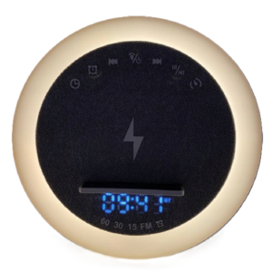 OKOP multifunkciós ébresztőóra bluetooth hangszóróval – RGB LED fény, és vezeték nélküli töltés 10W KP-577 (BBJH) - Image 17