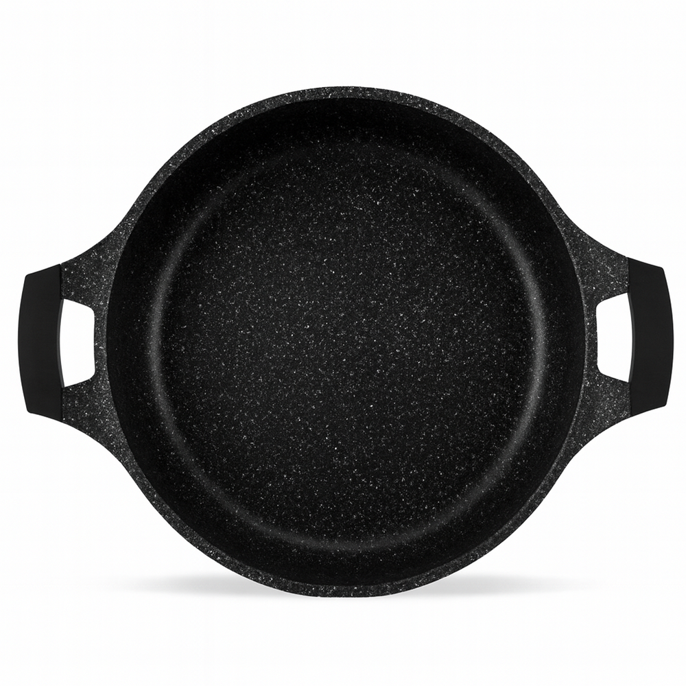 Royalty Line márványbevonatú 44 cm átmérőjű 23,4L kapacitású lábas – nagyméretű tapadásmentes főzőedény üvegfedővel RL-BS44ML (BBA)2