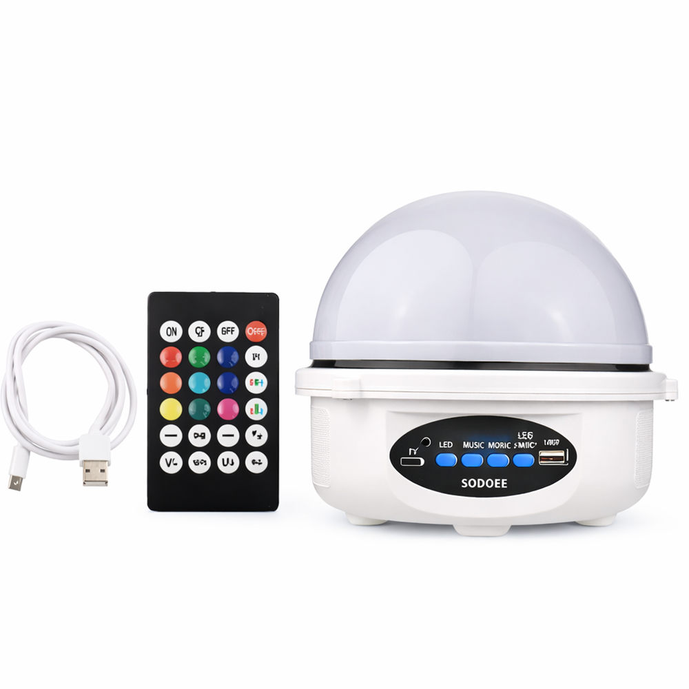 Bluetooth gömb lámpa bolygókkal és csillagokkal – csillagvetítő éjszakai fény, FEHÉR (BBV) 1 (2)