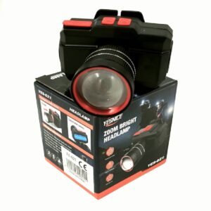 Yesnice YES-621 LED fejlámpa – zoom funkció, nagy fényerő, akkumulátoros, újratölthető kivitel (BBD) - Image 1