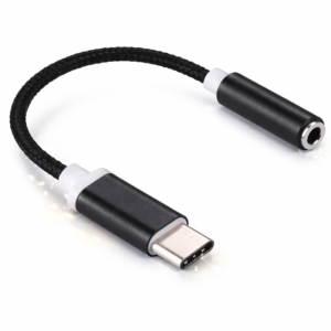 Kouvolsen USB-C – 3,5 mm jack adapter – audio átalakító fejhallgatóhoz, fekete (BBD) - Image 5