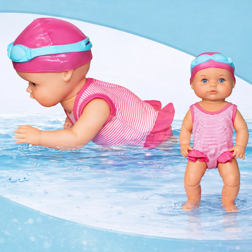 WaterBaby – úszó interaktív játékbaba, utánozza az úszást, 33 cm (BBJ) 1 (2)