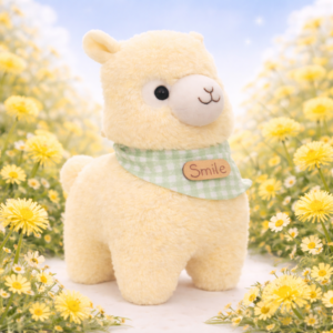 Alpacasso sárga plüss alpaka – puha, ölelhető alpaka játék gyerekeknek és ajándéknak (BBJ) - Image 6