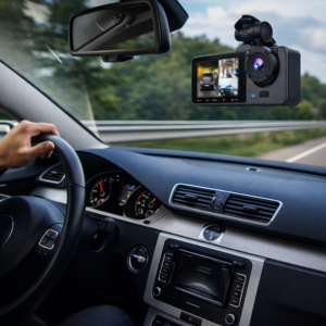 DriveGuard 3 kamerás autós menetrögzítő kamera – hurokrögzítéssel és éjjellátó móddal (BBD) - Image 2